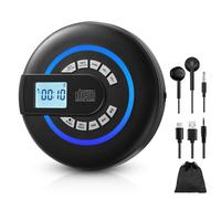 (Black) Lettore CD Bluetooth multifunzione con trasmettitore FM e riproduzione USB