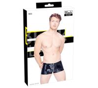 Short Maschile Nero con Zip e Bordo Costolato - Black Level