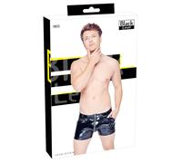 Black Level by Orion – shorts da uomo in laccato con tasche laterali (nero) – XL