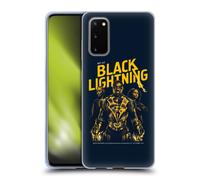 BLACK LIGHTNING ARTE CHIAVE CUSTODIA COVER MORBIDA IN GEL PER SAMSUNG TELEFONI 1