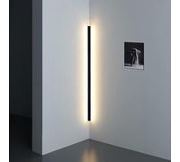 Black Linear Wall Sconce Lighting Corner Wall Light Fixture Led Wall Wash Lamp Indoor Hardwired Sconces Mood Wall Lights for Living Room Gaming Room Create Lively Party/80Cm