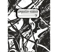 black lined paper cute notebook: Black Wide Ruled Composition Notebook | 120 Pages | 7.5 x 9.25 Inches | Perfect for School, College, Work, and Everyday Writing