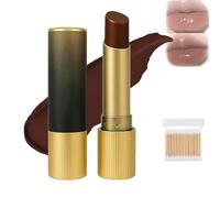 Black Lip Balm, Hydrating Vegan Tinted Lip Balms with Chocolate Scent, Nourishing and Hydrating Lip Gloss, Honey Lipstick Tinted Lip Balm, For All Skin Tones, Lip Care, All Day Long (Cold brown)