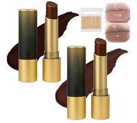 Black Lip Balm, Hydrating Vegan Tinted Lip Balms with Chocolate Scent, Nourishing and Hydrating Lip Gloss, Honey Lipstick Tinted Lip Balm, For All Skin Tones, Lip Care, All Day Long (Mix 2pc)