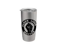 Black Lives Matter pugno nero Black Lives Matter Bicchiere termico in acciaio inox doppia parete