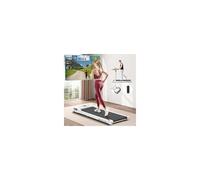 BLACK LORD Tapis roulant sotto la scrivania, tapis roulant pieghevole portatile 2 in 1, tapis roulant elettrico motorizzato da 2,2 CV, piccolo mini tapis roulant da corsa, Bianco