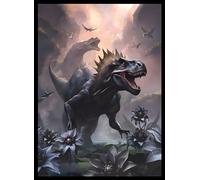 MTG Magic The Gathering (dinosauro di loto nero) - 100 ct Matte TCG Card Art Sleeves by Ai Armor
