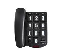 (Black) Loud Ringtone Fixed Home Phone For Seniors And Hearing Impaired Individuals