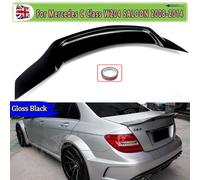 BLACK LUCIDO Spoiler Posteriore PER MERCEDES CLASSE C W204 C200CDI C220CDI C350CDI 2007-2014 SALOON PSM DUCKTAIL BOOT SPOILER LIP TRIM gloss black
