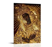 Black Madonna Poland Our Lady of Grace of The Gate of Dawn Mother of Mercy, poster decorativo su tela, per soggiorno, camera da letto, pittura da parete, decorazione da parete, moderna camera