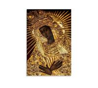 Black Madonna Poland Our Lady of Grace of The Gate of Dawn Mother of Mercy, poster decorativo su tela, per soggiorno, camera da letto, pittura da parete, decorazione da parete, moderna camera
