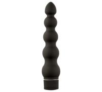Black Magic 7 - Vibratore anale rigido a 5 perle (nero)