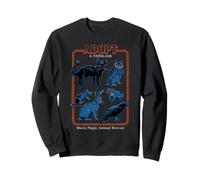 Black Magic Animal Rescue Blue Retro Funny Adult Humor Felpa
