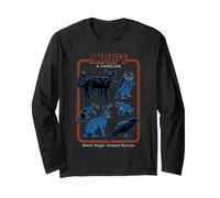Black Magic Animal Rescue Blue Retro Funny Adult Humor Maglia a Manica
