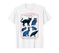 Black Magic Animal Rescue Blue Retro Funny Adult Humor Maglietta