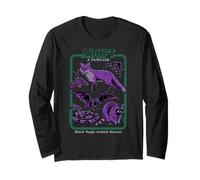 Black Magic Animal Rescue Purple Retro Funny Adult Humor Maglia a Manica