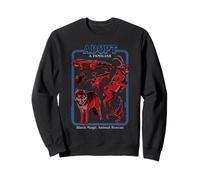 Black Magic Animal Rescue Red Retro Funny Adult Humor Felpa