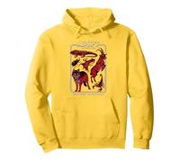 Black Magic Animal Rescue Red Retro Funny Adult Humor Felpa con Cappuccio