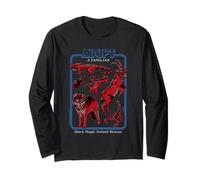 Black Magic Animal Rescue Red Retro Funny Adult Humor Maglia a Manica