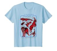 Black Magic Animal Rescue Red Retro Funny Adult Humor Maglietta, Bambini, Celeste, 8 Anni