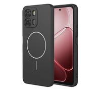 (Black) Magnetic Case Compatible For Oppo A6 5G / A6x 5G / A6 4G / A6x 4G Anti Drop Soft TPU Phone Back Cover