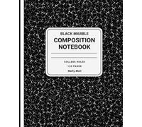 Black Marble Composition Notebook: 120 College Ruled Pages for Class Notes, Journaling, Work Projects, Study Sessions and Everyday Writing