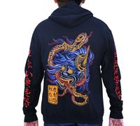 BLACK Market Art Company SCORNED FELPA CON CERNIERA NERO SMALL-3XLARGE CLARK