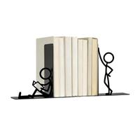 Black Metal Bookends - 2 pezzi Abstract Shelf Display Stand - Book