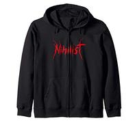 Black Metal Nihilist Occult Gothic Grunge Satan Devil Death Felpa con Cappuccio