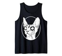 Black Metal Sphynx Gatto | Pastel Goth Grunge Punk Estetico Canotta
