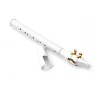 Black Mini Sassofono Tascabile Sassofono Portatile Sax Plastica Con Sacchetto Di Trasporto Nero Strumento Di Legno Kit principianti sax (Color : White)