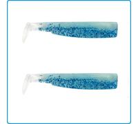 BLACK MINNOW FIIISH SHAD N6 200mm SHINY BLUE JIGGING PESCA DENTICE PARAGO CERNIA