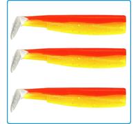 FIIISH Black Minnow SHAD Tag N5 160mm Jaune Orange Fluo Pesca Spinning Vertical