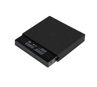 Black Mirror Basic Pro TIMEMORE, bilancia digitale per caffè con timer, 2kg/0,1g, bilancia multifunzionale per baristi, bilancia per espresso, bilancia automatica per caffè a tempo, Nero