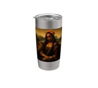 Black Monna Lisa Black History Month Radici africane Donne afro Bicchiere termico in acciaio inox doppia parete