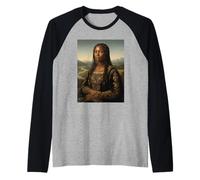 Black Monna Lisa - Radici africane del Mese della Storia Nera Maglia con Maniche Raglan