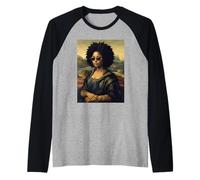 Black Monna Lisa - Radici africane del Mese della Storia Nera Maglia con Maniche Raglan