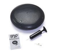 Black Mountain Products, Disco per Esercizi di Equilibrio e stabilità con Pompa a Mano, Nero, Diametro di 33 cm