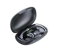 (Black, Multicolor) JR02 Bluetooth Headset Wireless Headphone Earphone with Digital Display Charging Bin - White