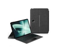 (Black, Multicolor) Removable Bluetooth Keyboard for OnePlus Pad Anti-Scratch Tablet Keyboard Case with Touchpad - Green