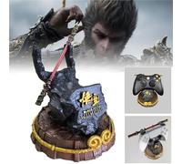 Black Myth: Wukong Supporto per Display per Controller di Gioco Design per Xbox One PS5 PS4 PC Steelseries Steam E Altro, Manico per Desktop per Gamepad con Staff Ruyi Bronzecloud Staccabile