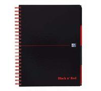 Black n' Red Project Book Polypropylene Cover Wirebound 90gsm 200 pagesA4 Plus R