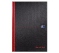 Black n' Red - Rubrica a righe A-Z , con copertina rigida, formato A4, Nero/Rosso