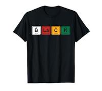 Black Nero Storia Persone Orgogliose Elementi Maglietta