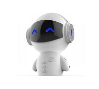 Black New Innovative Robot Smart Blueototh Speaker with Bt Csr 3.0 Plus Bass Music Calls Handsfree Tf Mp3 Aux And Power Bank Function.
