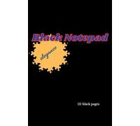 Black Notepad: Writing Journal Lined Notebook 6 x 9 Inch, 110 Sheets, Black Notebooks for Home, Office, School or Travel,