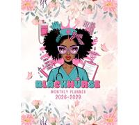 Black Nurse Monthly Planner 2026-2029: Plan Ahead For 4 Years Organizer From January to December Gifts For Graduating Nursing Student & Women.