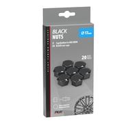 Black Nut Caps, 20 copribulloni in ABS - Ø 17 mm