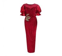 Black of Friday 2023 Vestito Estivo con Spacco Laterale Vestito Cerimonia Asimmetrico Abbigliamento Giallo Donna Prime Deals of The Day Today Only Lightning Deals of Today Prime Clearance