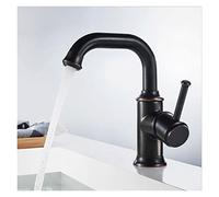 Black Oil Rubbed/Gold/Antique Kitchen Faucet - Single Handle Swivel Basin Mixer Tap for Hot & Cold Water - Stylish Bathroom Sink Faucet